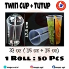 Twin Cup Plastik / cup oz 1