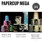 Paper Cup Batik 6oz dan 8oz Mega / Gelas Kertas 1