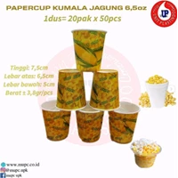 PAPER CUP JAGUNG 6.5OZ / CUP JAGUNG MANIS / GELAS KERTAS