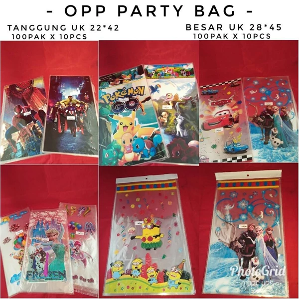  OPP Plastic Birthday / OPP Party Bag