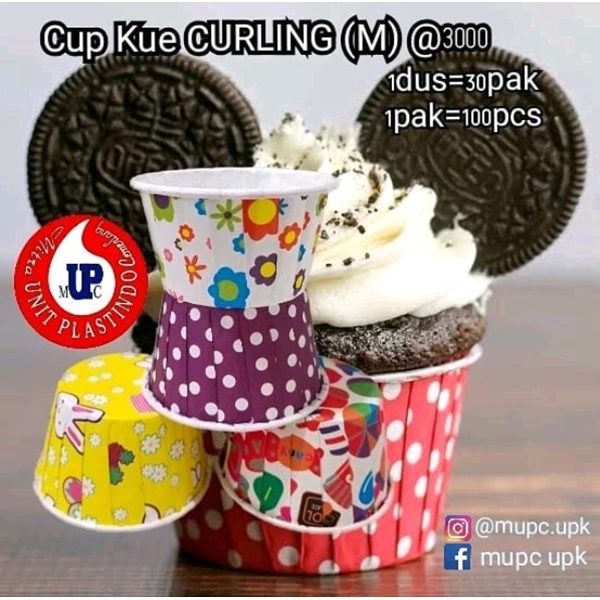 CUP CAKE / CAKE CASES CURLING M 