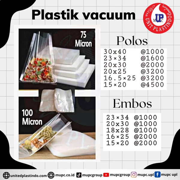 plastic vaccum embos / vacuum polos