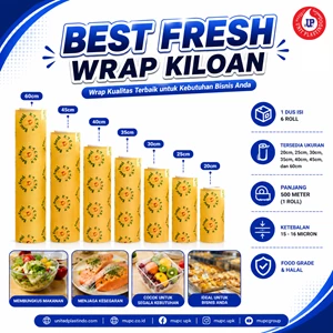 Best Fresh Plastic Wrap Kiloan Food Grade Roll 500 Meter