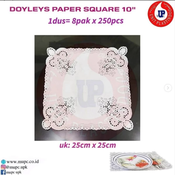 Square Doyleys Paper 10" ROSA