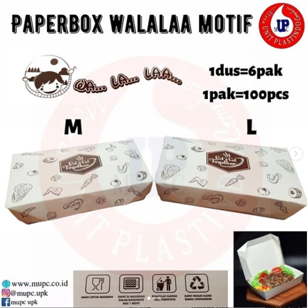 PAPER BOX WALALA MOTIF M L