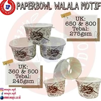 Paper bowl motif walala tersedia 4 ukuran