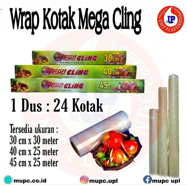 Wrap kotak mega cling / wrapping plastic