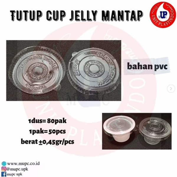 LID CUP JELLY MANTAP WHITE