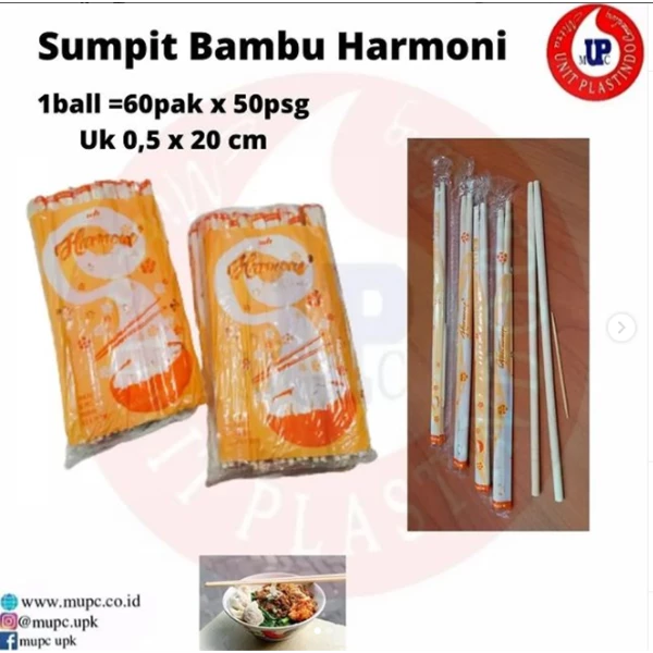 HARMONY BAMBOO Chopsticks + Toothpick